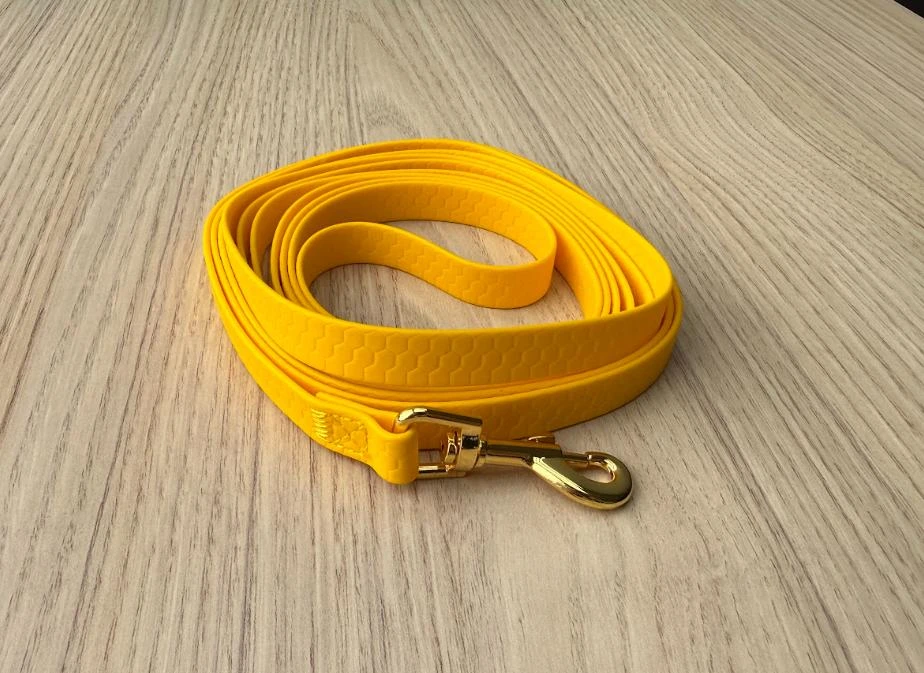 Longe 3M pour chien, en biothane hexa imperméable [jaune impérial]